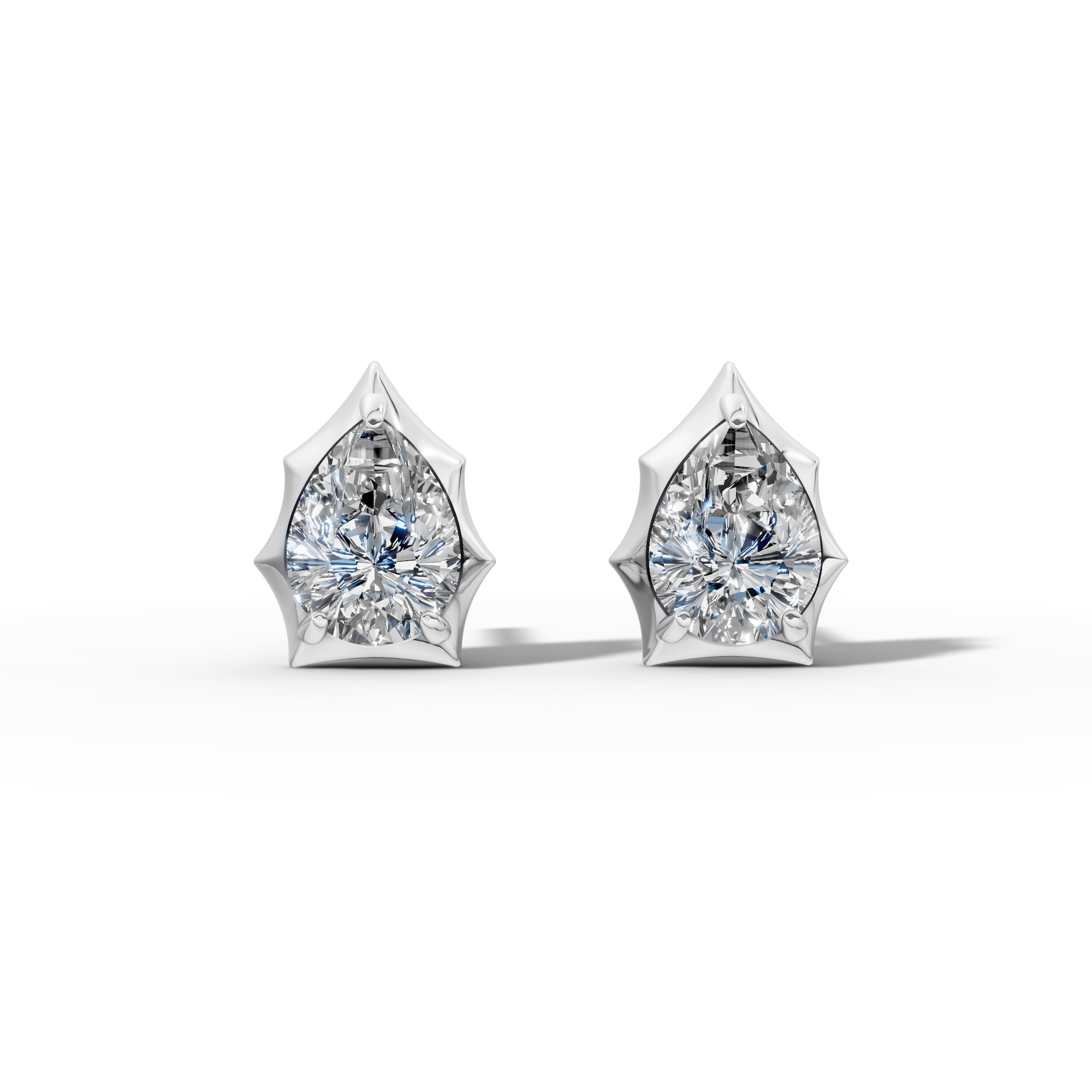 Étoile Pear Sterling Silver Studs