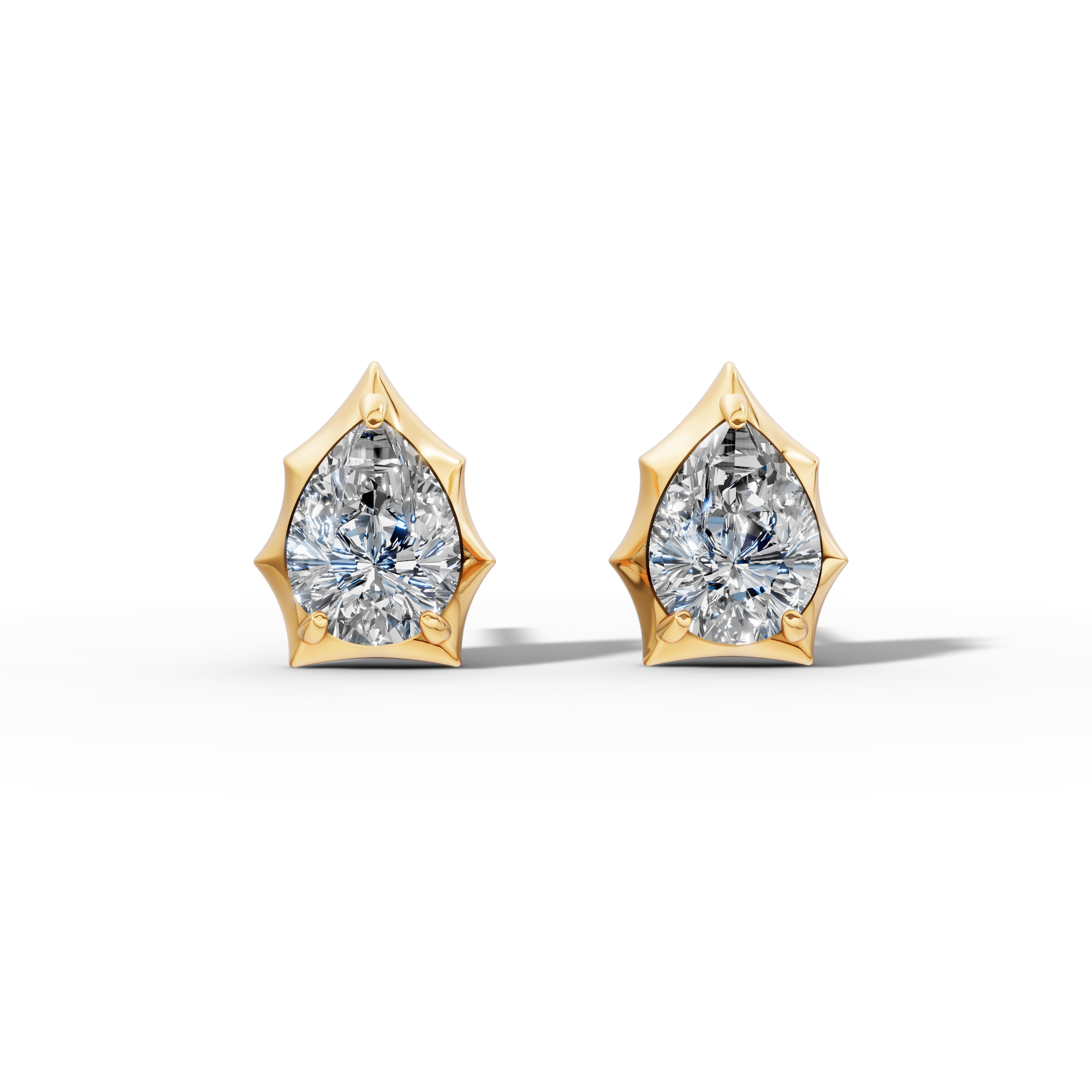 Étoile Pear Sterling Silver Studs